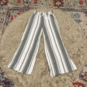 NoBo linen striped pants size small
